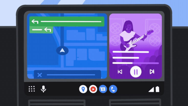 Android Auto tests swapping panes in its new split-screen UI