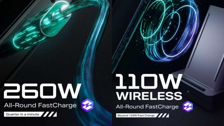 Infinix intros 260W wired charging & 110W wireless charging