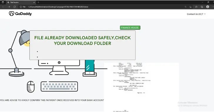 Invicta Malware Delivered Through Fake GoDaddy Refund Invoices