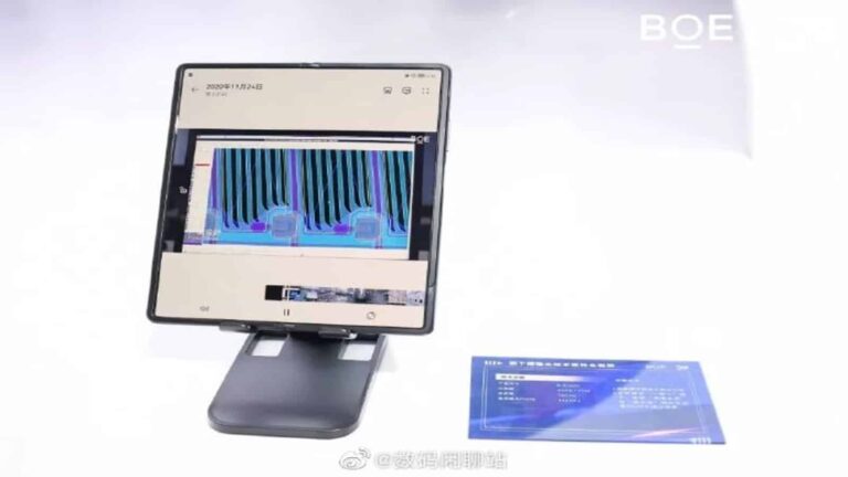 Huawei, ZTE, and BOE are developing a flexible under-display camera OLED display