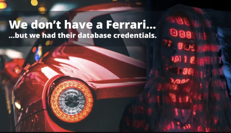 Ferrari Website Bug Exposes Their Database Credentials