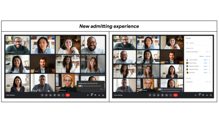 Google Meet update brings new admitting experience