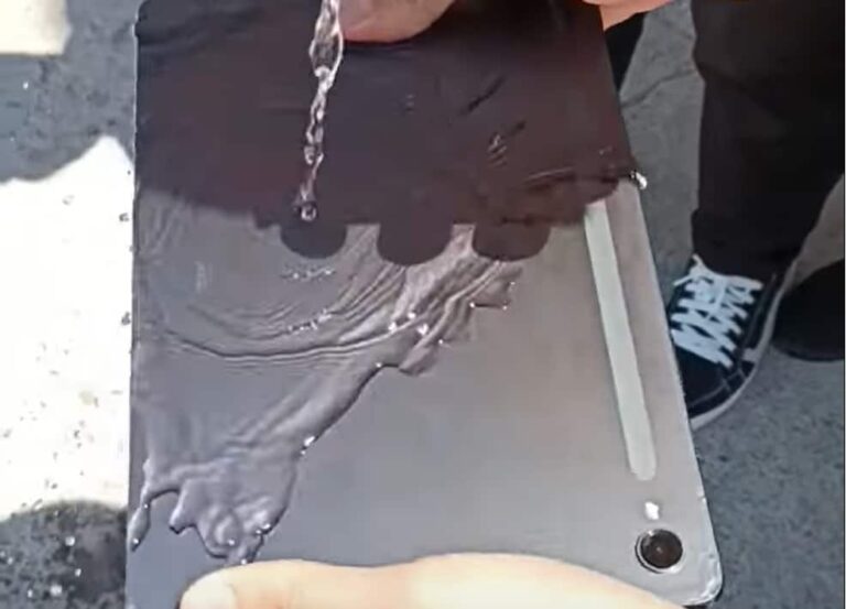 Video shows Galaxy Tab S9 going through a water resistance test