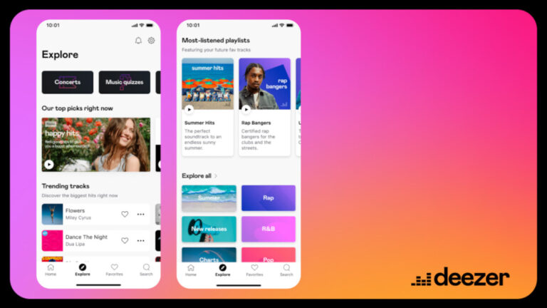 Deezer rolls out new Home and Explore tabs on mobile