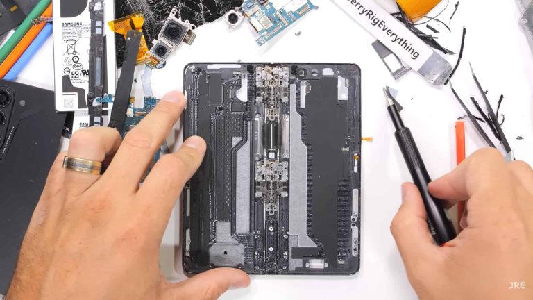 Galaxy Z Fold 5 teardown shows its new shock dispersion layer