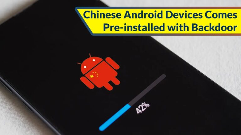 Chinese Android-based Devices come pre-installed With Firmware