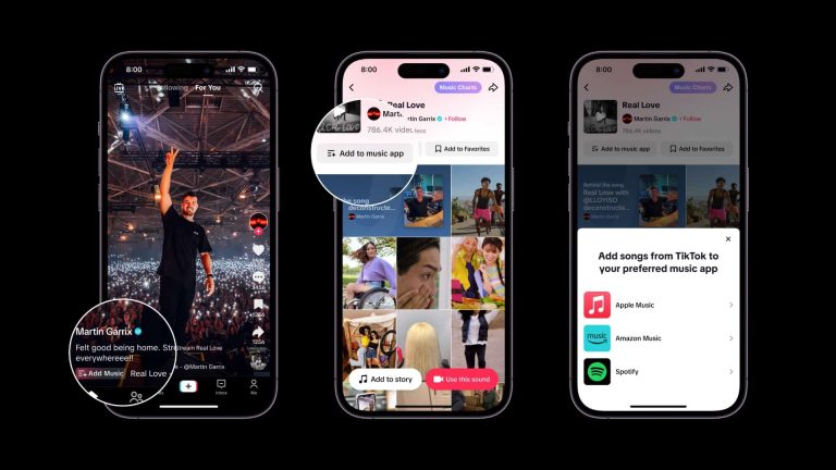 TikTok now lets you save songs directly to music streaming apps