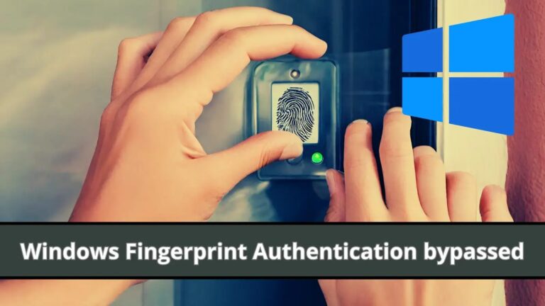 Researchers Hacked Windows Hello Fingerprint Authentication