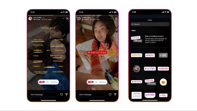 Instagram now lets you add Story templates