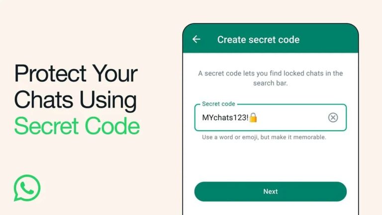 WhatsApp enables hiding chats behind a secret code