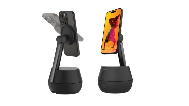 Belkin Auto-Tracking Stand Pro dock keeps people in the frame at all times