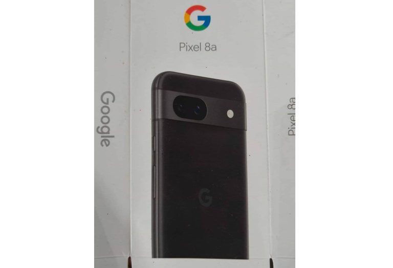 Google Pixel 8a poses on its retail box to confirm leaks