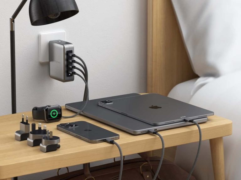 Satechi intros 145W 4-port GaN travel charger at CES 2024