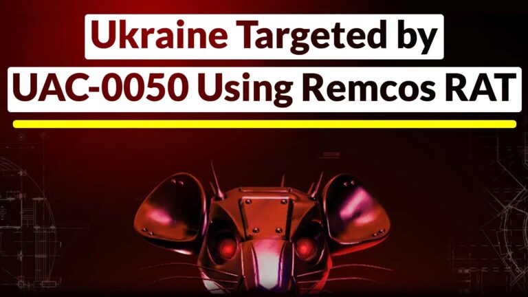 Ukraine Targeted by UAC-0050 Using Remcos RAT Pipe Method