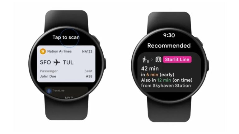 Google brings Wallet passes to Wear OS watches along with transit directions