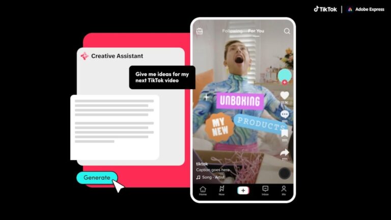 TikTok teams up with Adobe Express for new add-on integration