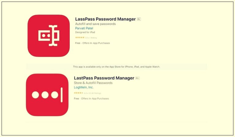 Fake LastPass Password Manager App Lurks on iOS App Store