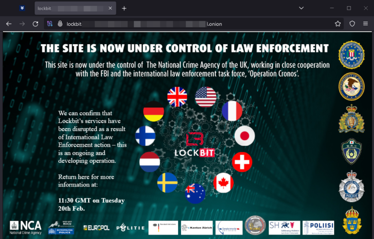 Law enforcement trolls LockBit, reveals massive takedown