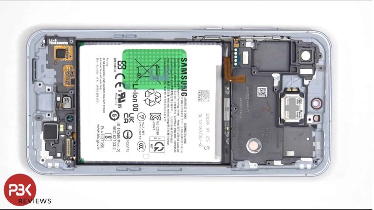 The Galaxy A55 gets a high repairability score in teardown