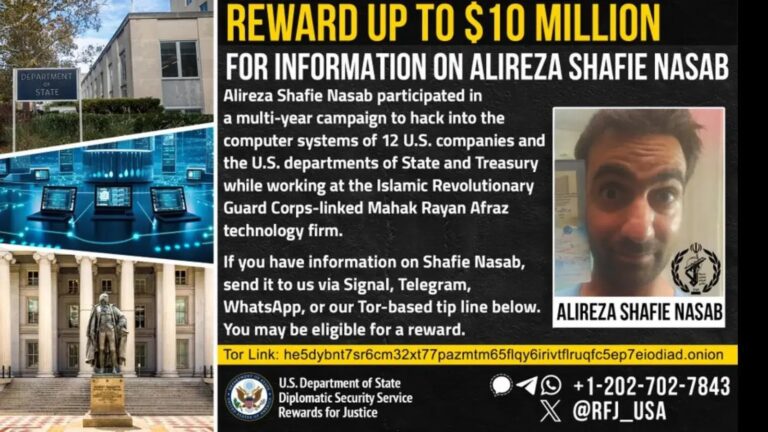 U.S. Charged Iranian Hacker, Rewards up to $10 Million