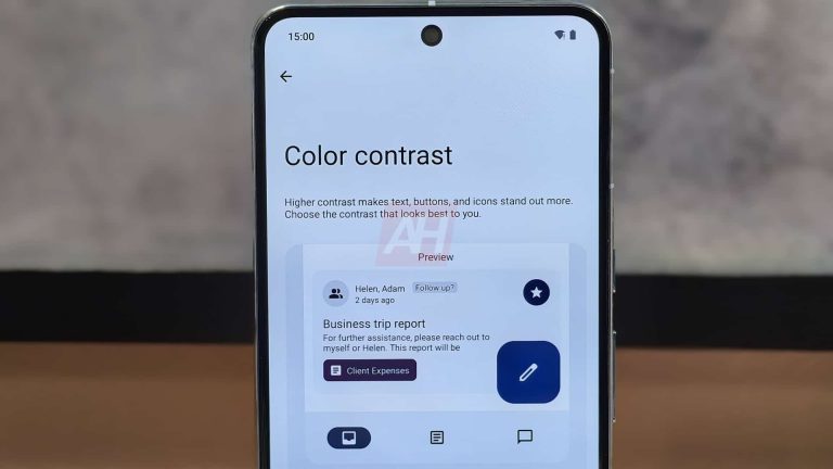 Android 15’s color contrast settings will make apps easier to read