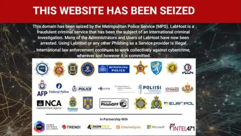 Phishing-as-a-Service Platform LabHost Seized by Authorities