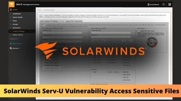 SolarWinds Serv-U Vulnerability Let Attackers Access sensitive files