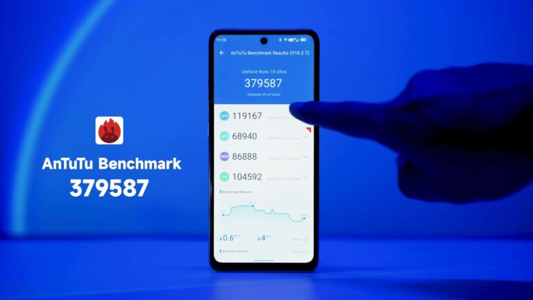 Ulefone Note 18 Ultra benchmark test: Video